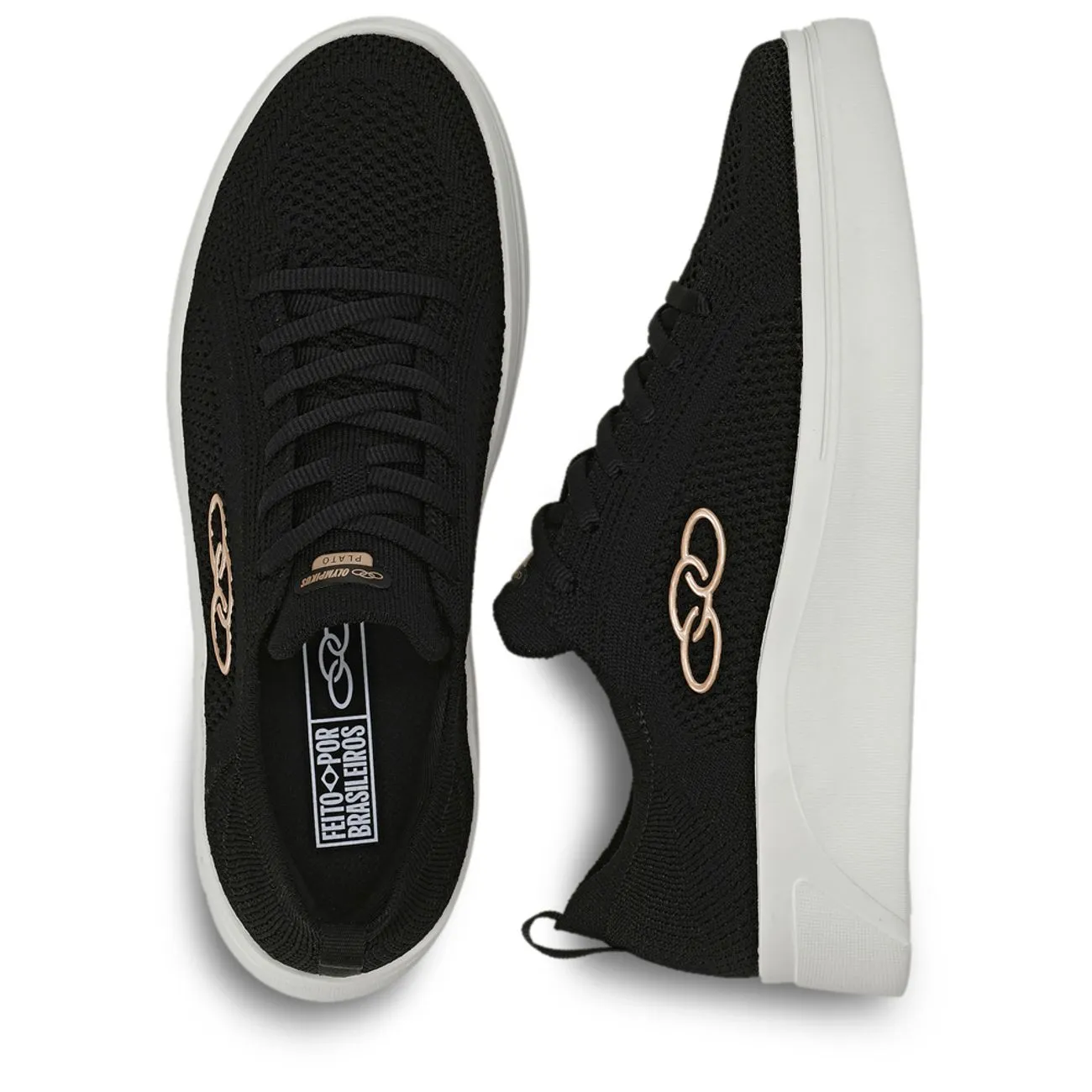 Zapatilla Mujer Plato Negro-2