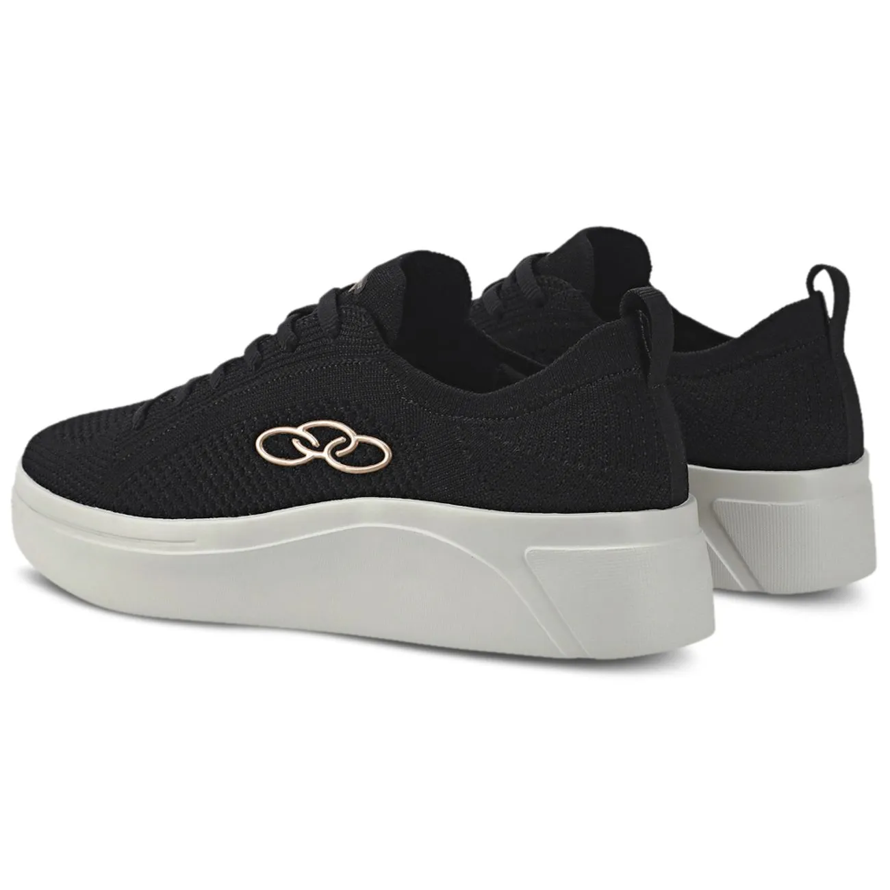 Zapatilla Mujer Plato Negro-3