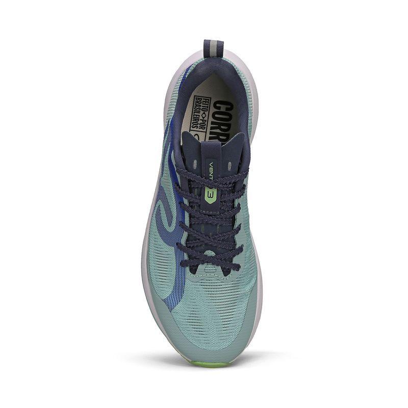 Zapatilla Running Mujer CORRE VENTO 3 Celeste-3
