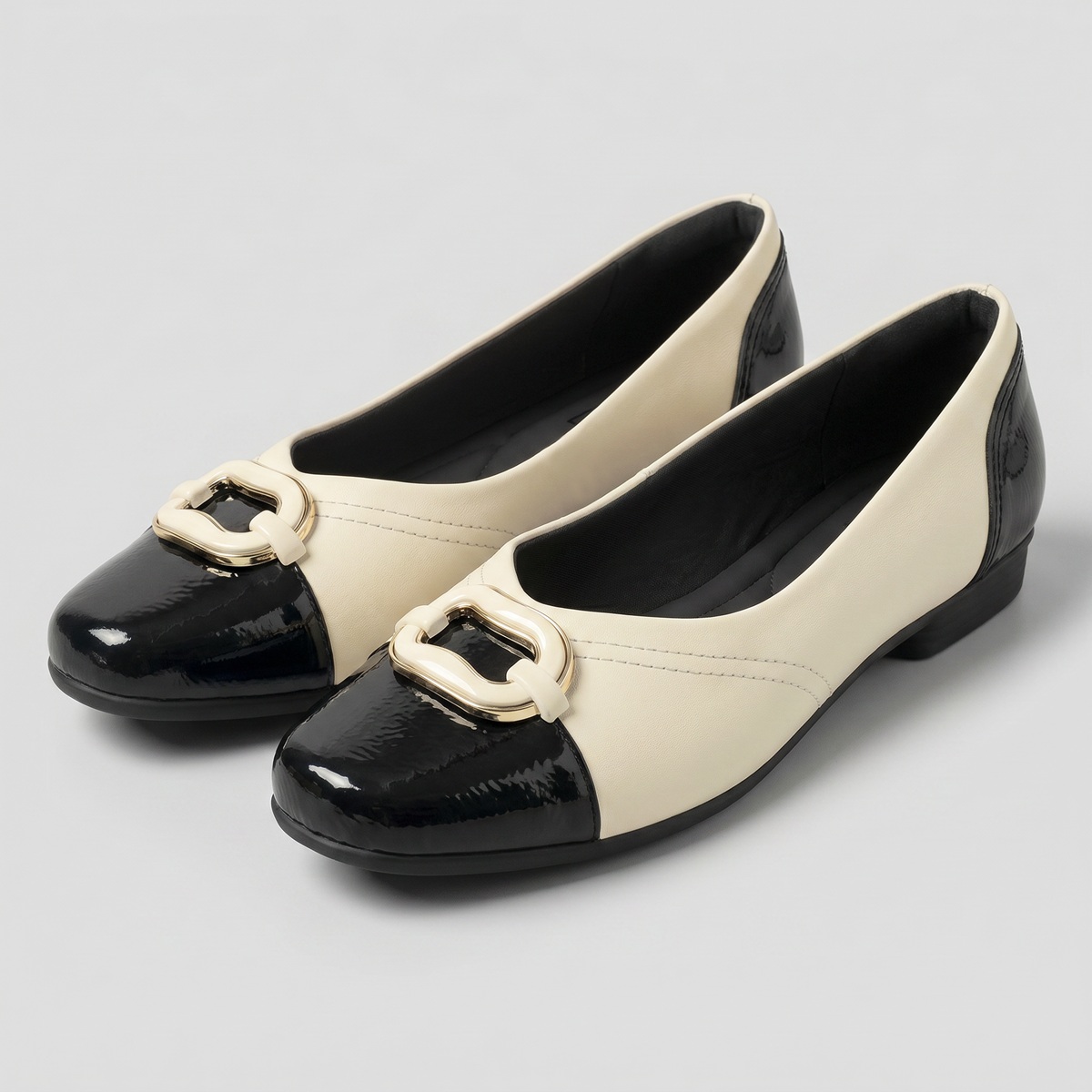 Ballerina Mujer Negro/Blanco Raquel 73 Piccadilly-2
