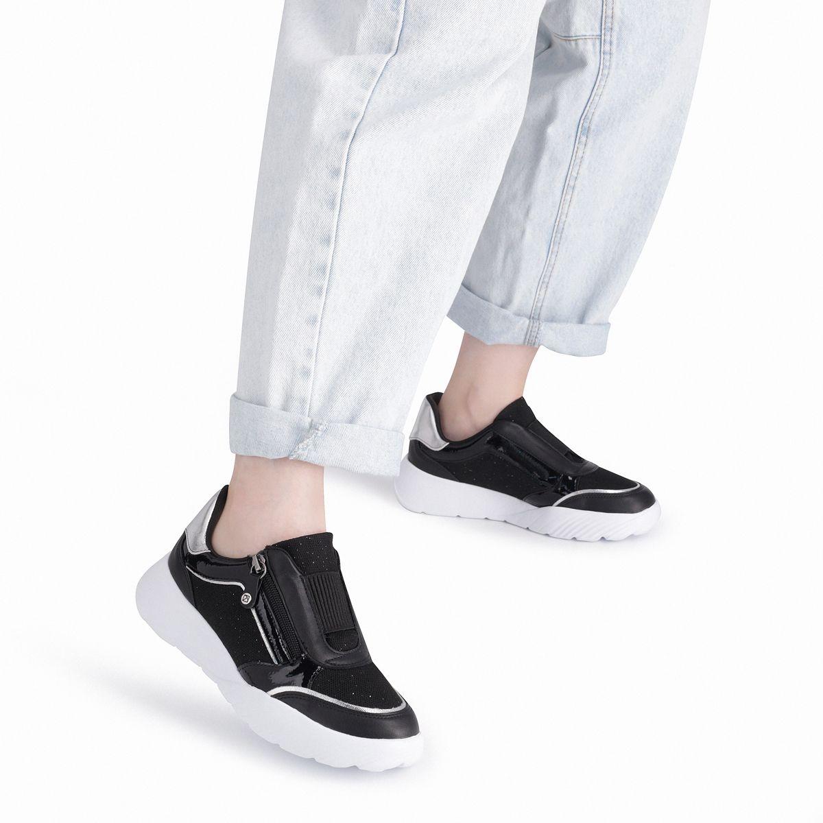 Zapatilla Mujer Negro Fascitis 005  Piccadilly-2