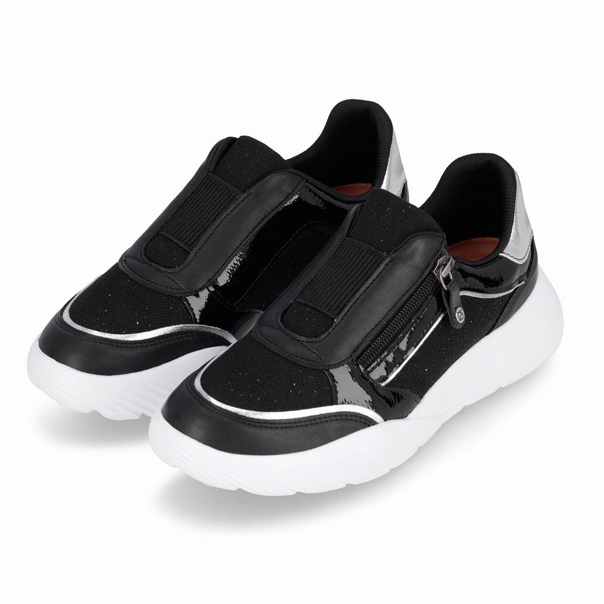 Zapatilla Mujer Negro Fascitis 005  Piccadilly-3