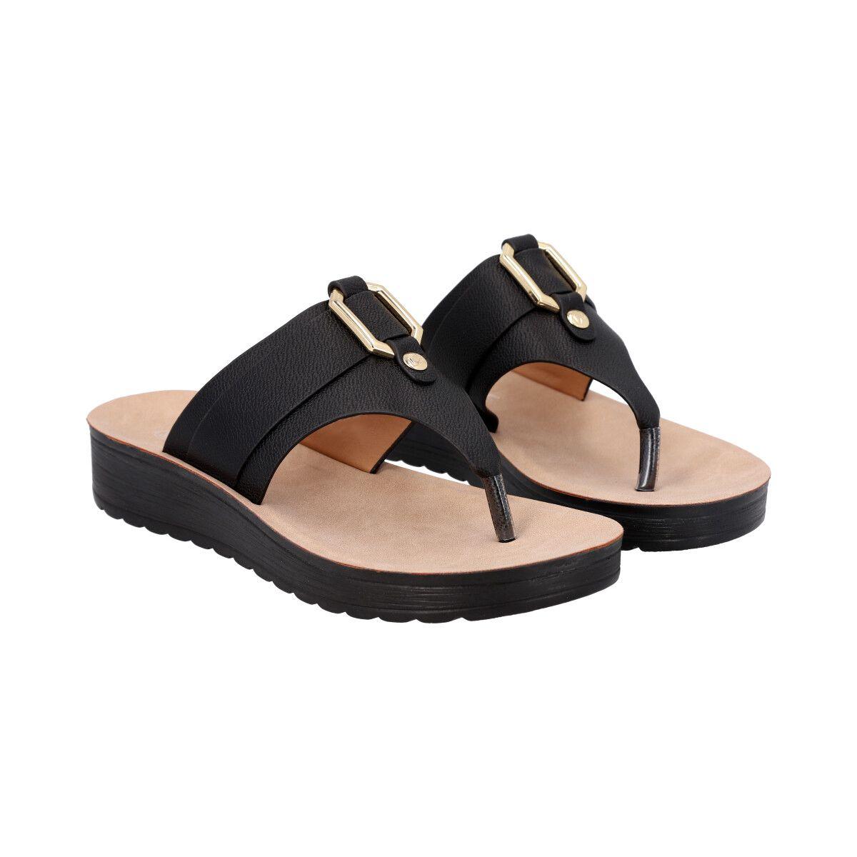 Sandalia Mujer Negro Sole  Police-3