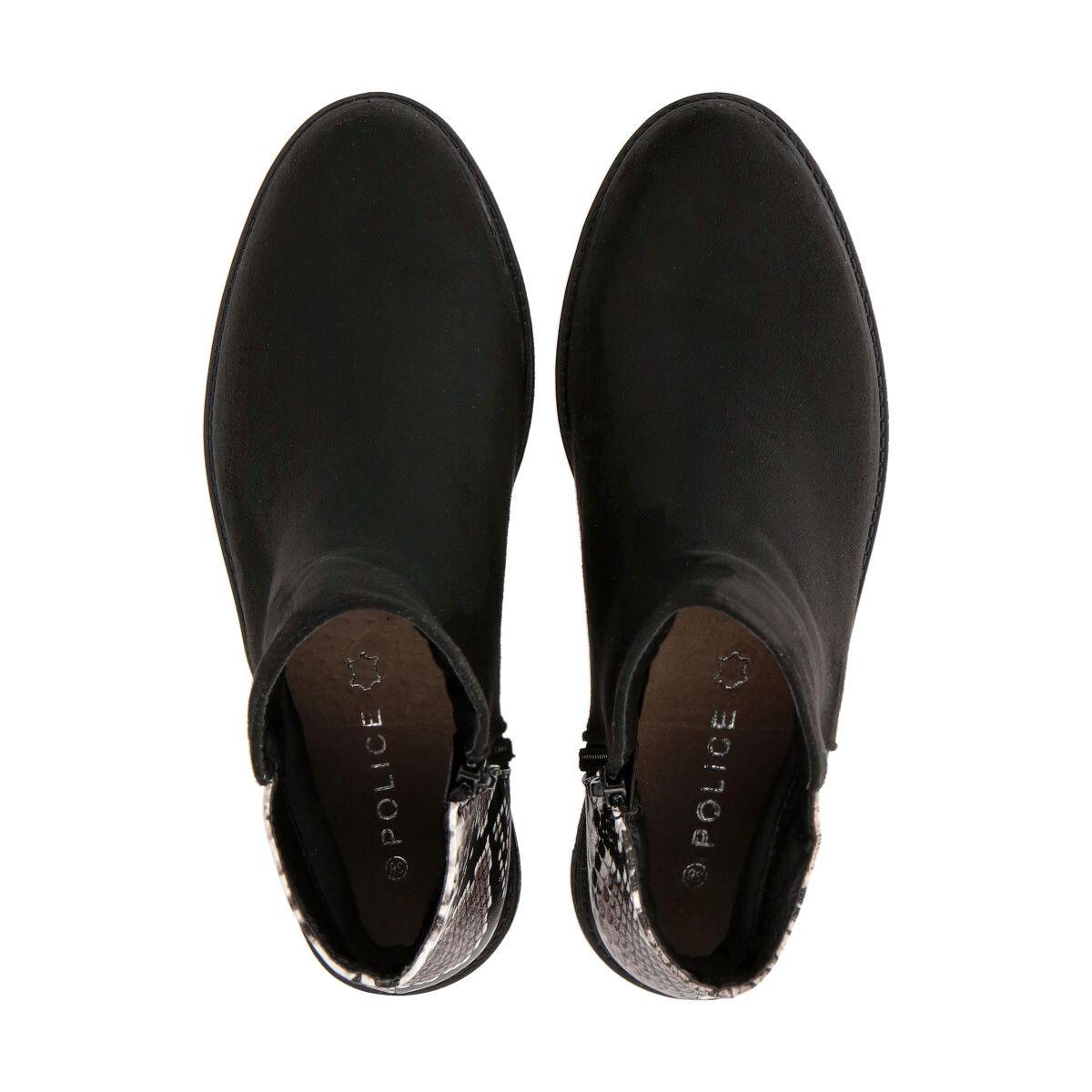 Botin Mujer Negro Snake 005 Police-1