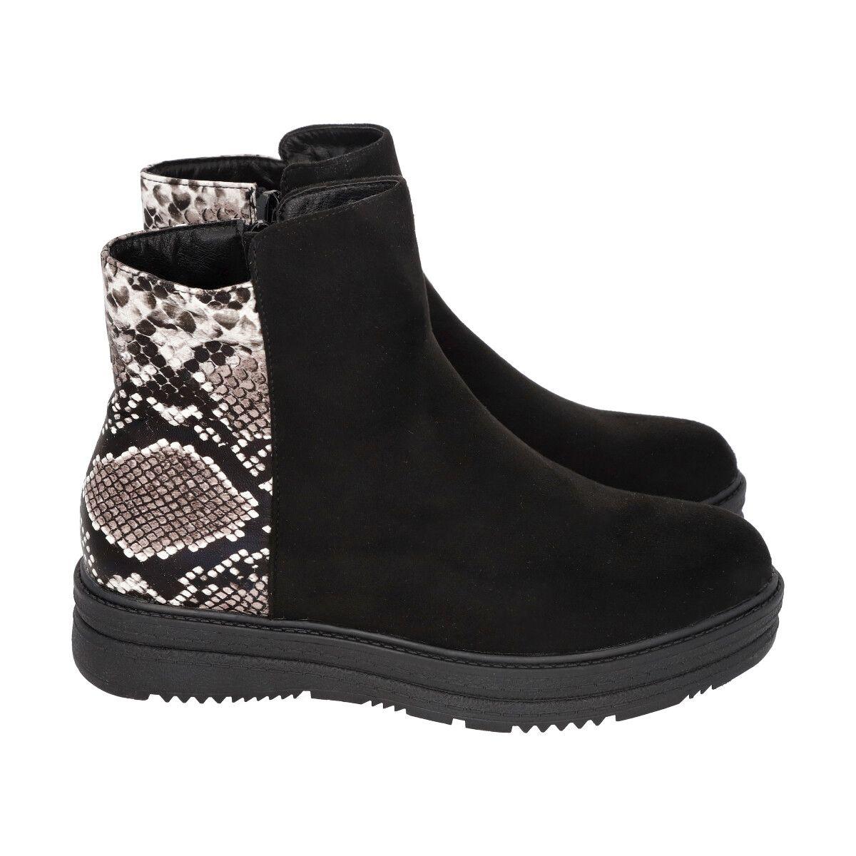 Botin Mujer Negro Snake 005 Police-2