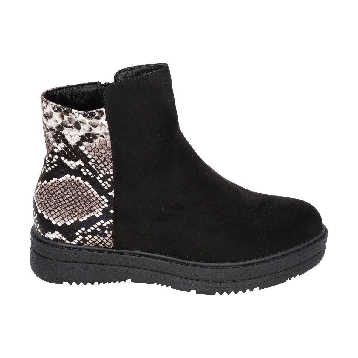 Botin Mujer Negro Snake 005 Police-0