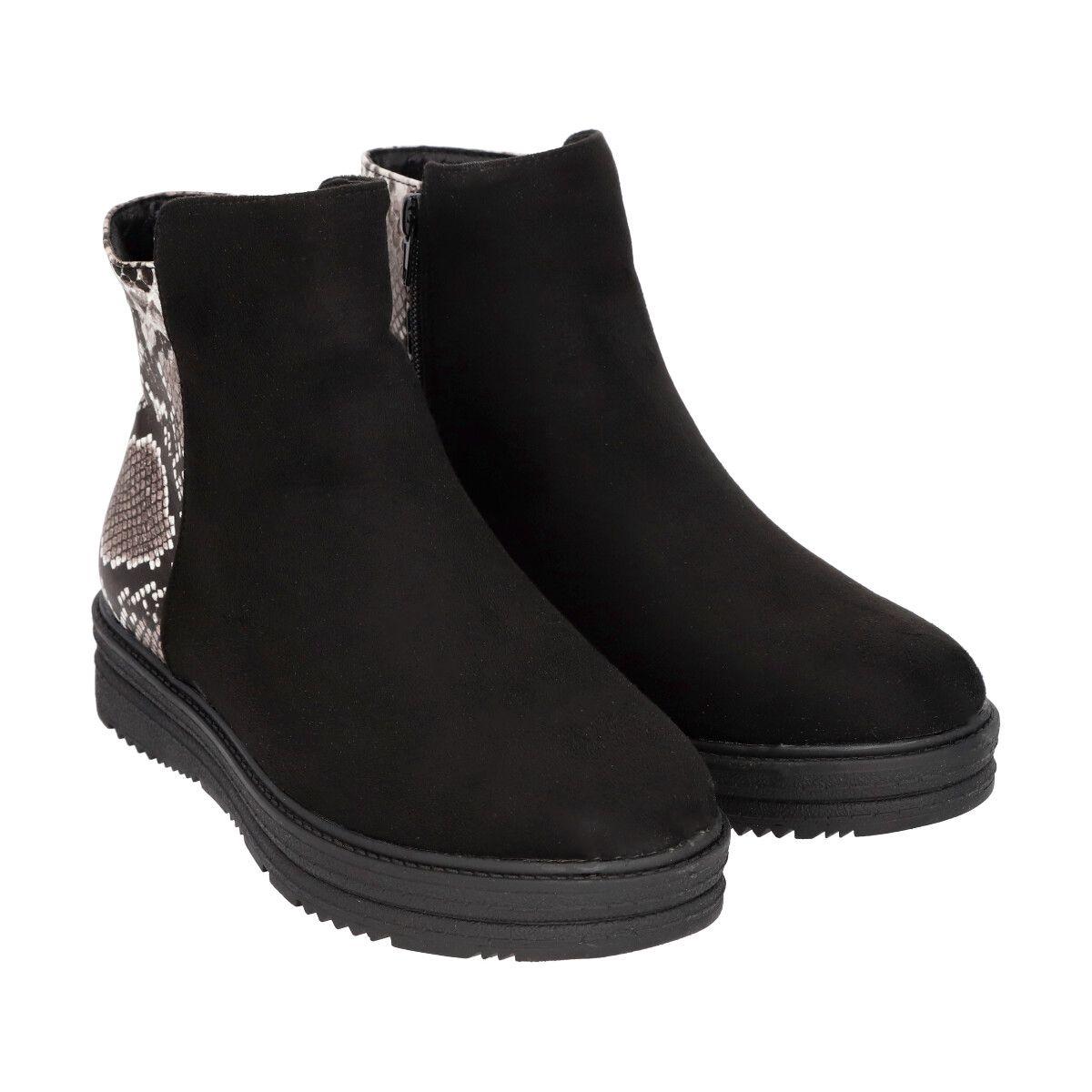 Botin Mujer Negro Snake 005 Police-3
