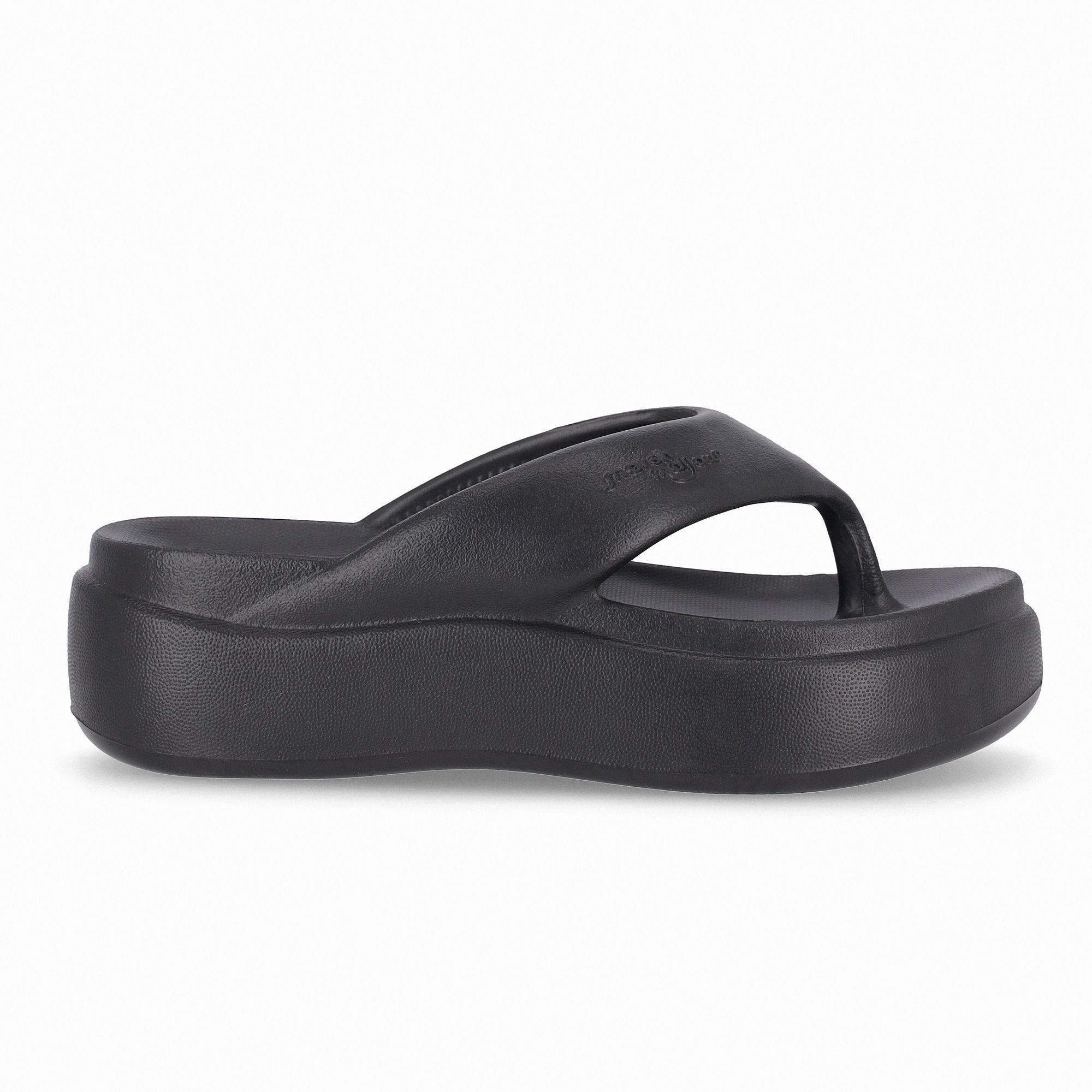Sandalia Mujer Negro Marshmallow Plataforma Piccadilly-0