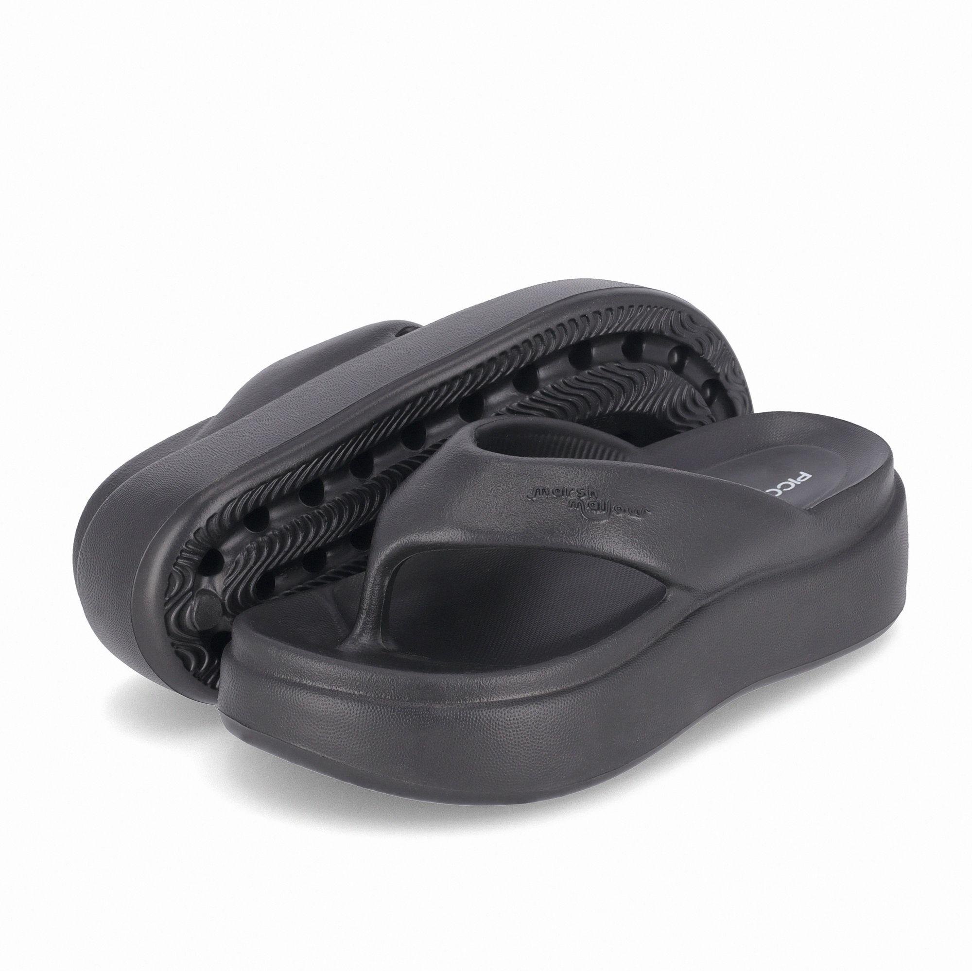 Sandalia Mujer Negro Marshmallow Plataforma Piccadilly-3