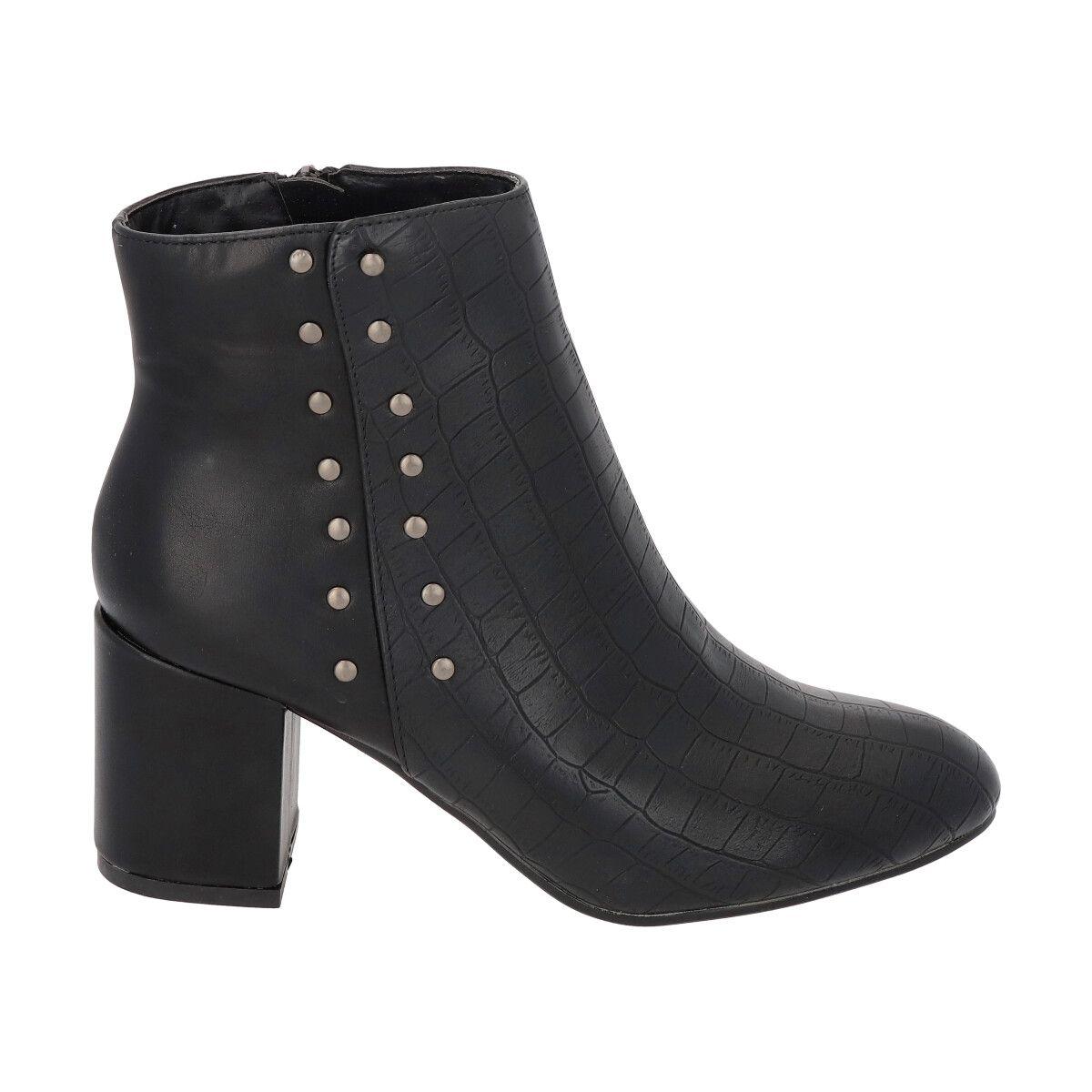 Botin Crocco Negro Police-3