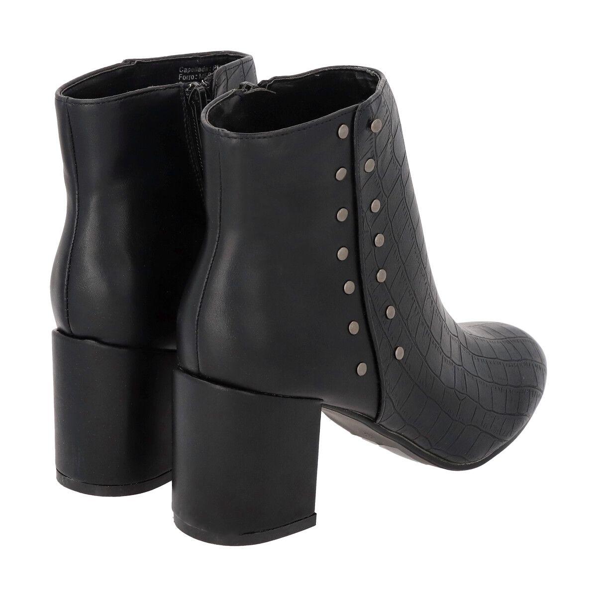 Botin Crocco Negro Police-4