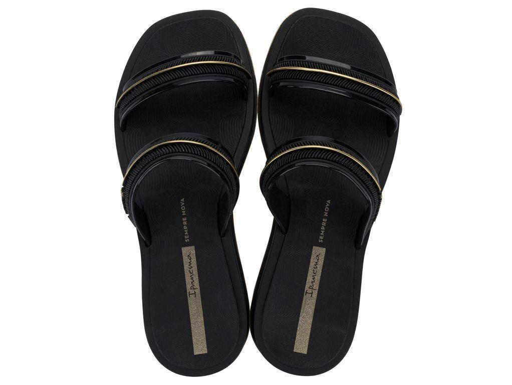 Sandalia Mujer Negro Glow Slide Ipanema-0
