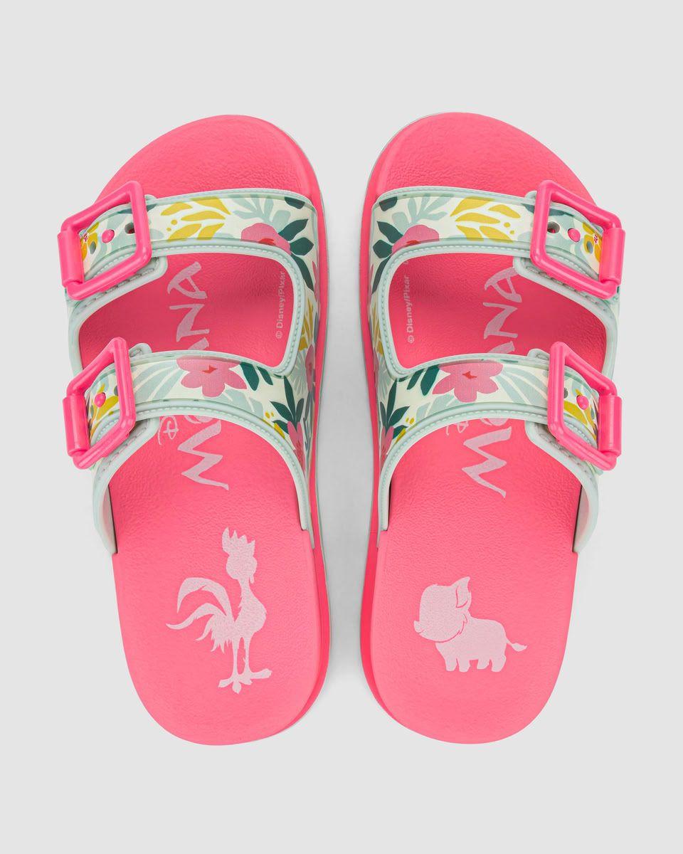 Sandalia Infantil Rosa/Verde Disney 079 Ipanema-1