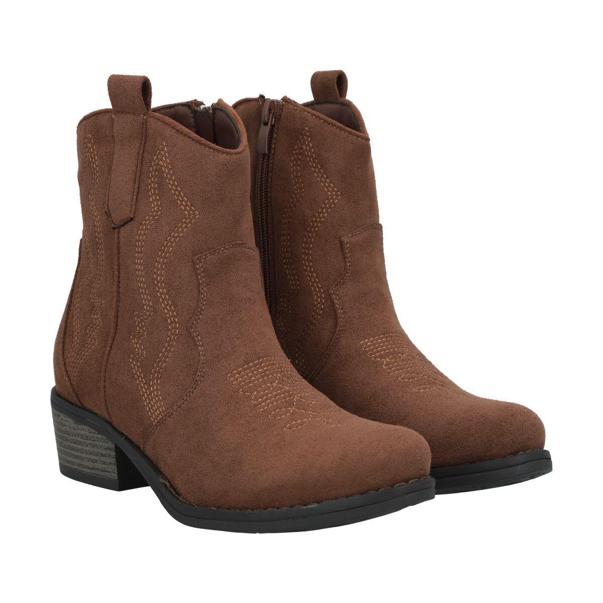 Bota Mujer Camel Texana 322 Police-4