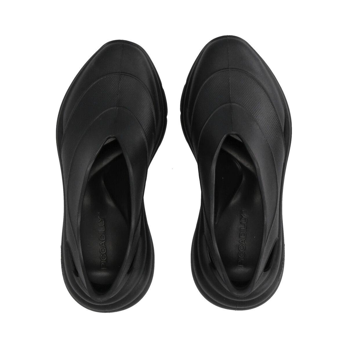 Sueco Mujer Negro Marshmallow Piccadilly-1