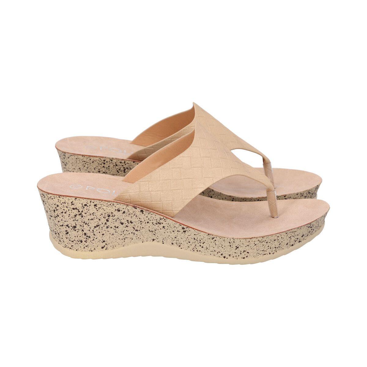 Sandalia Mujer Beige Thalia Police-2