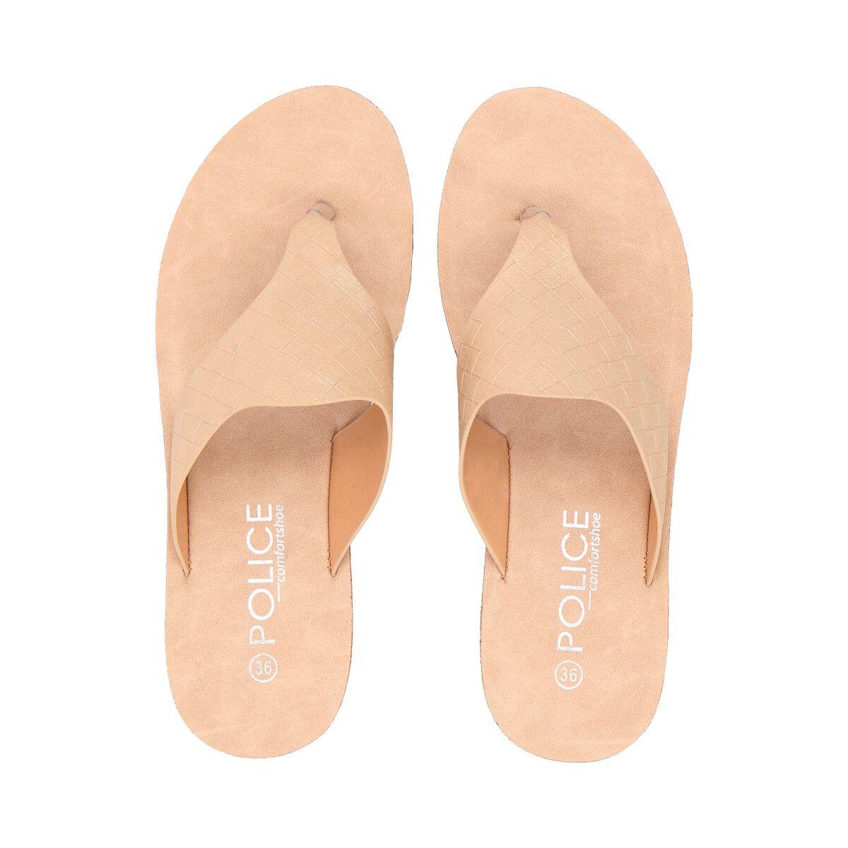 Sandalia Mujer Beige Thalia Police-3