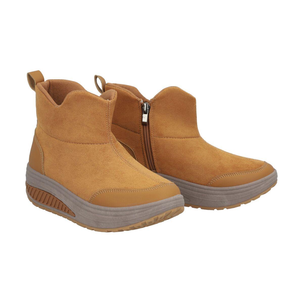 Botin Mujer Camel Sole Police-3
