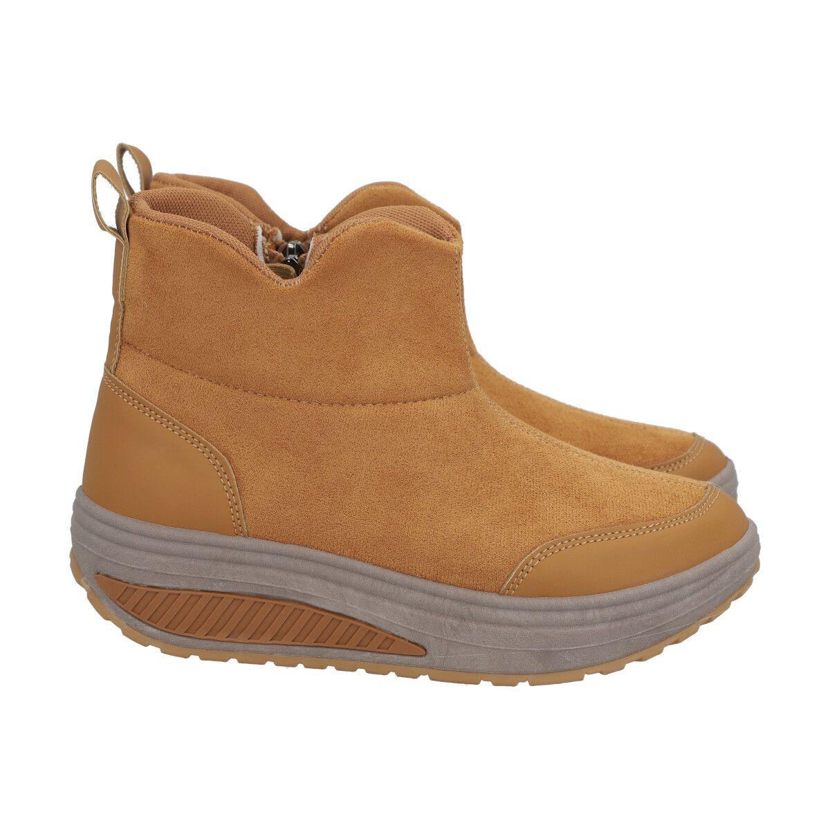 Botin Mujer Camel Sole Police-4