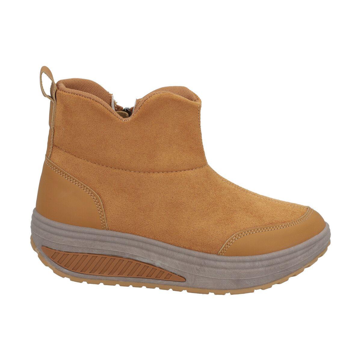Botin Mujer Camel Sole Police-0