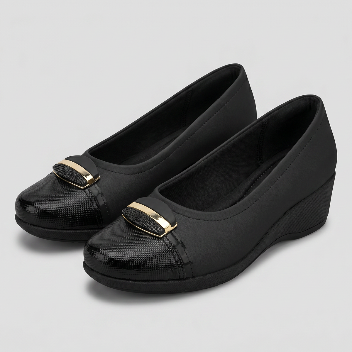 Zapato Mujer Negro/Dorado Ivone Piccadilly-2