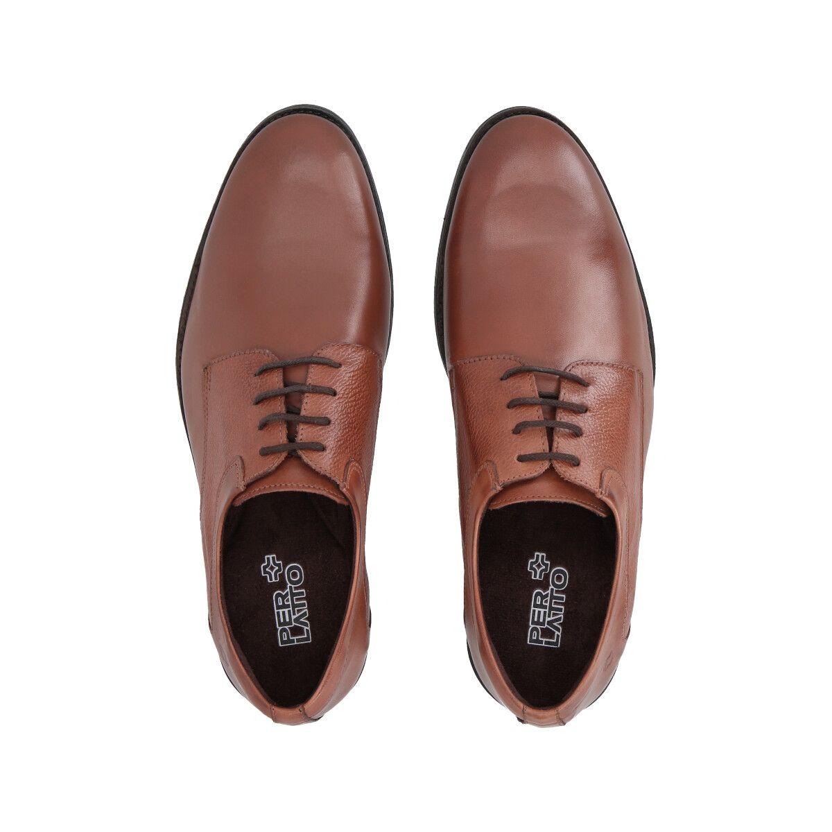 Zapato Formal Hombre Cuero Marron 560 Perlatto-2