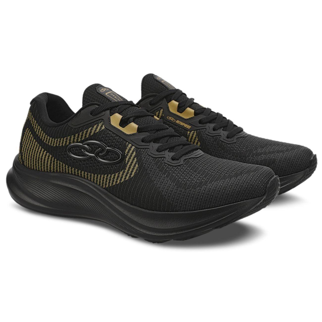 Zapatilla Hombre Orbita Negro/Dorado-1