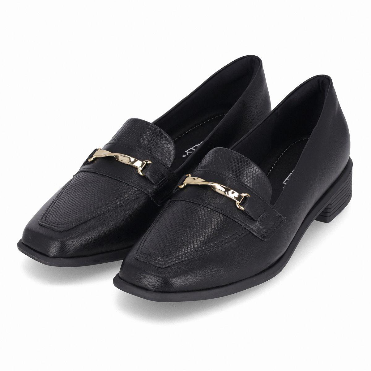 Mocasin Mujer Negro/Dorado Giovanna Piccadilly-2