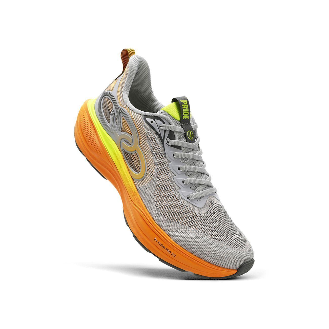 Zapatilla Running Mujer Pride 4 Gris/Naranja-1