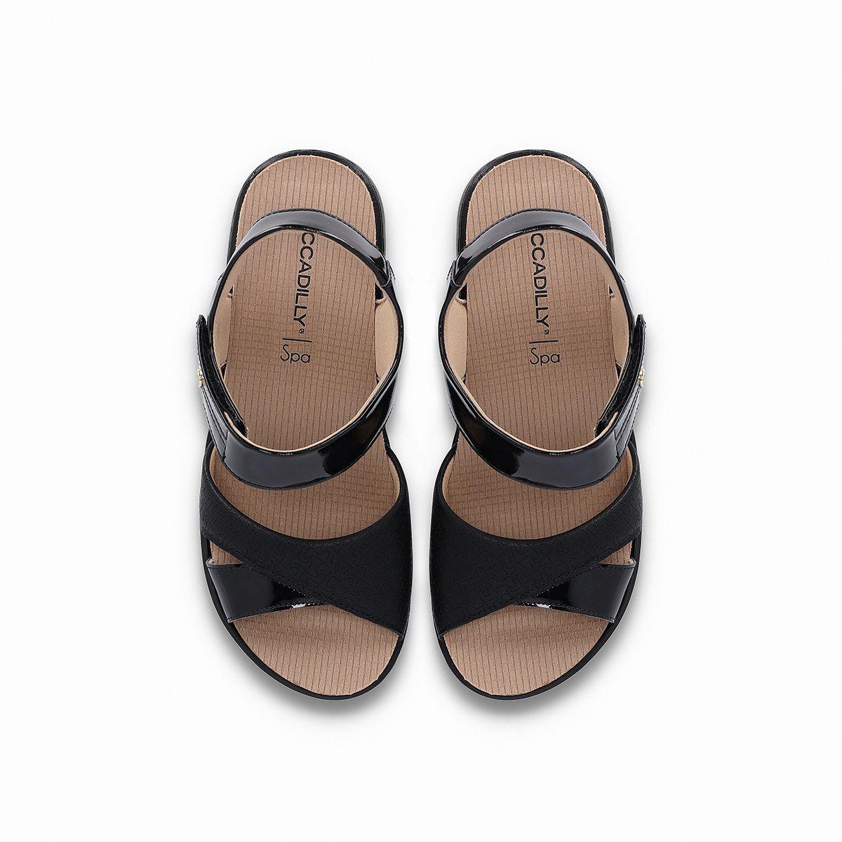 Sandalia SPA Anabela Negro Piccadilly-3