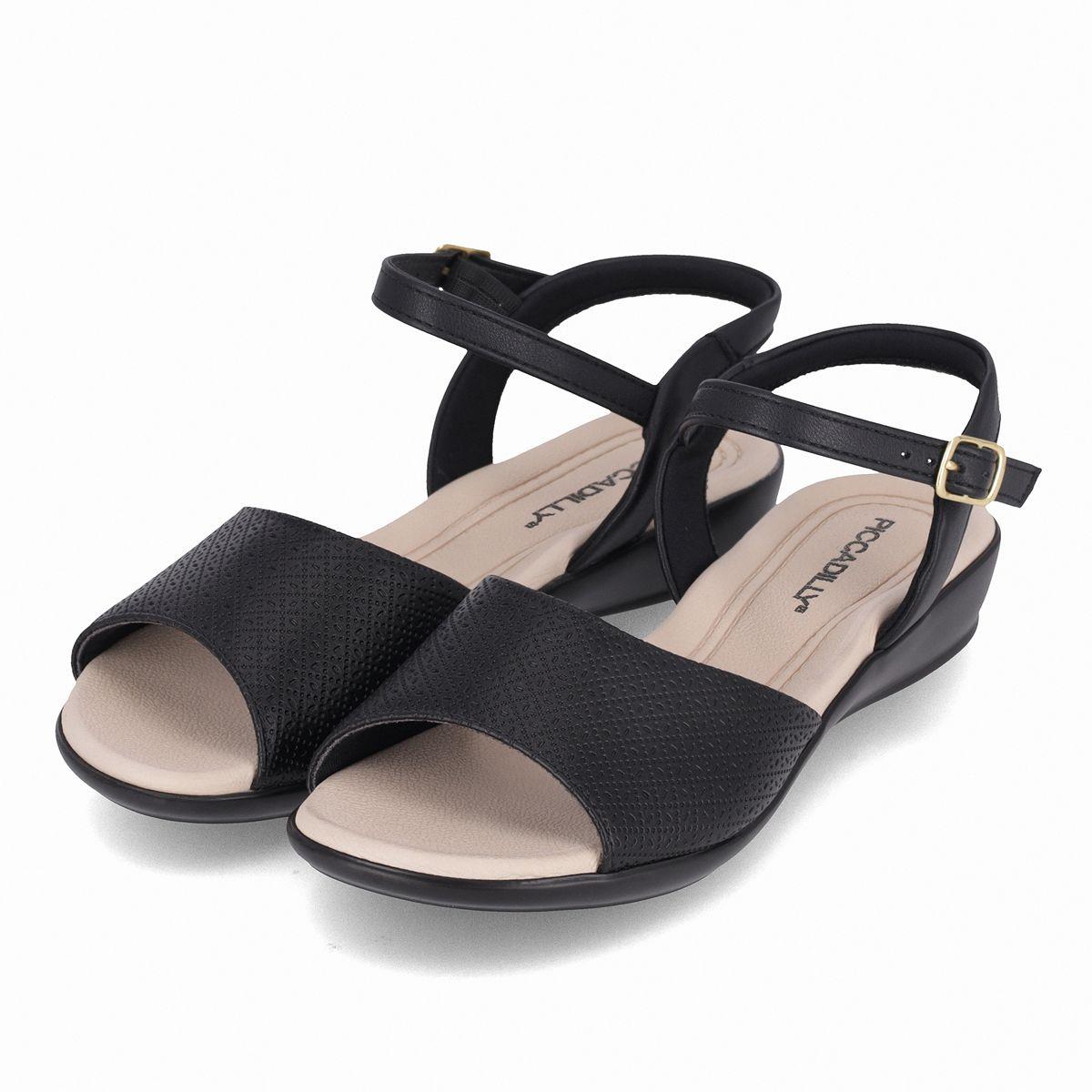 Sandalia Mujer Negro/Beige Camila Piccadilly-2