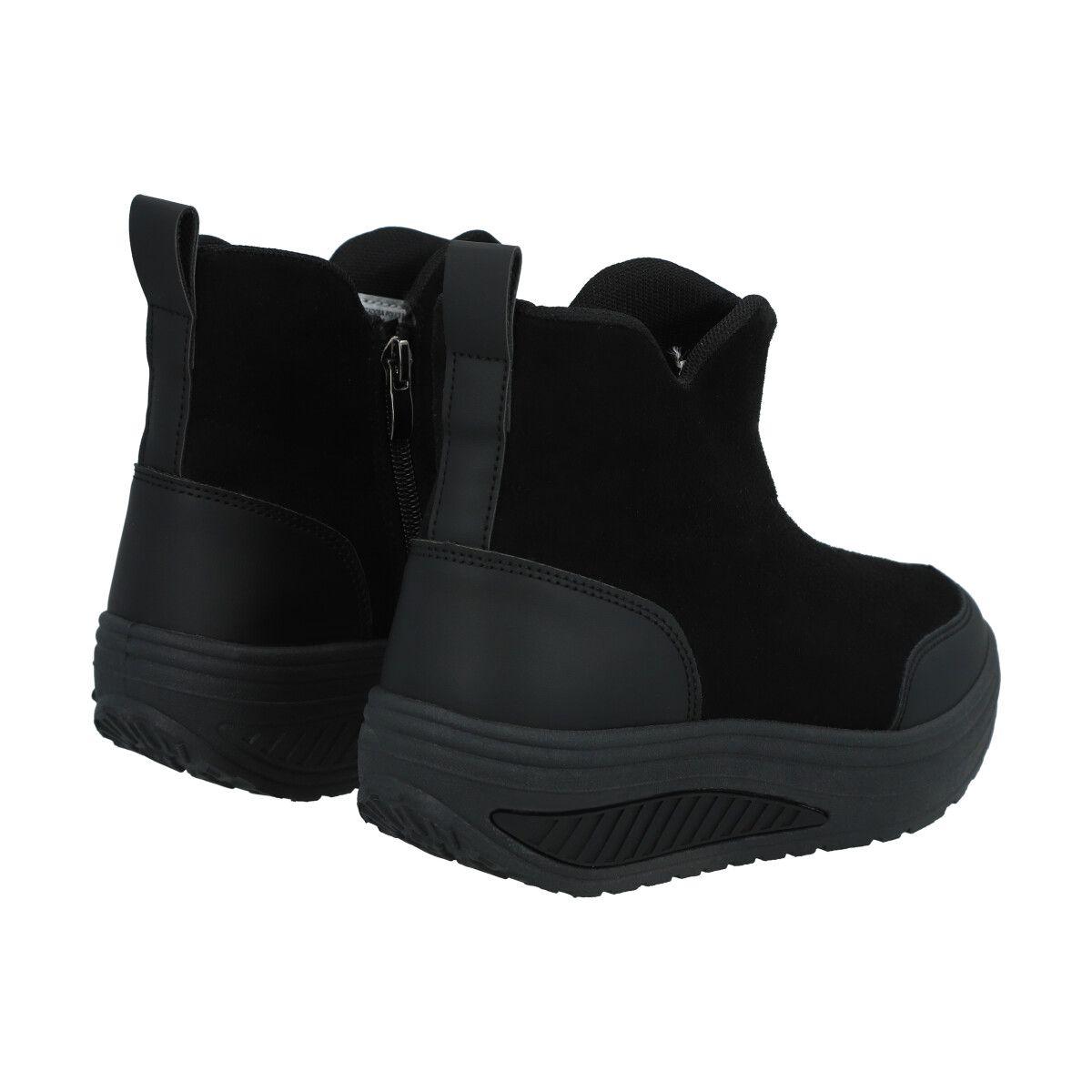 Botin Mujer Negro Sole Police-3
