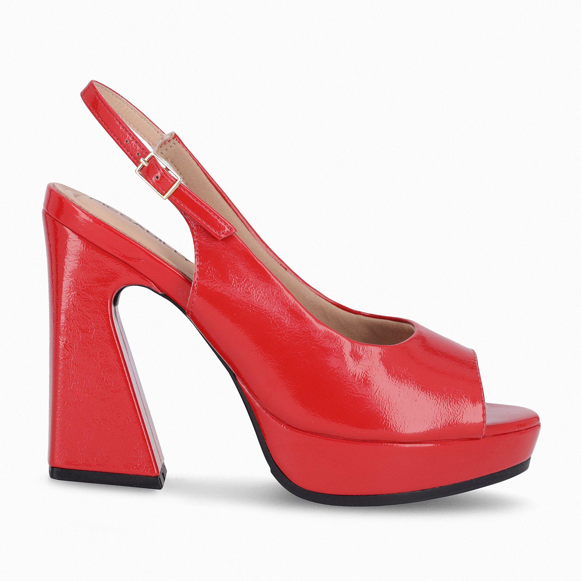 Sandalia Mujer Rojo/Charol Cristine Piccadilly-0