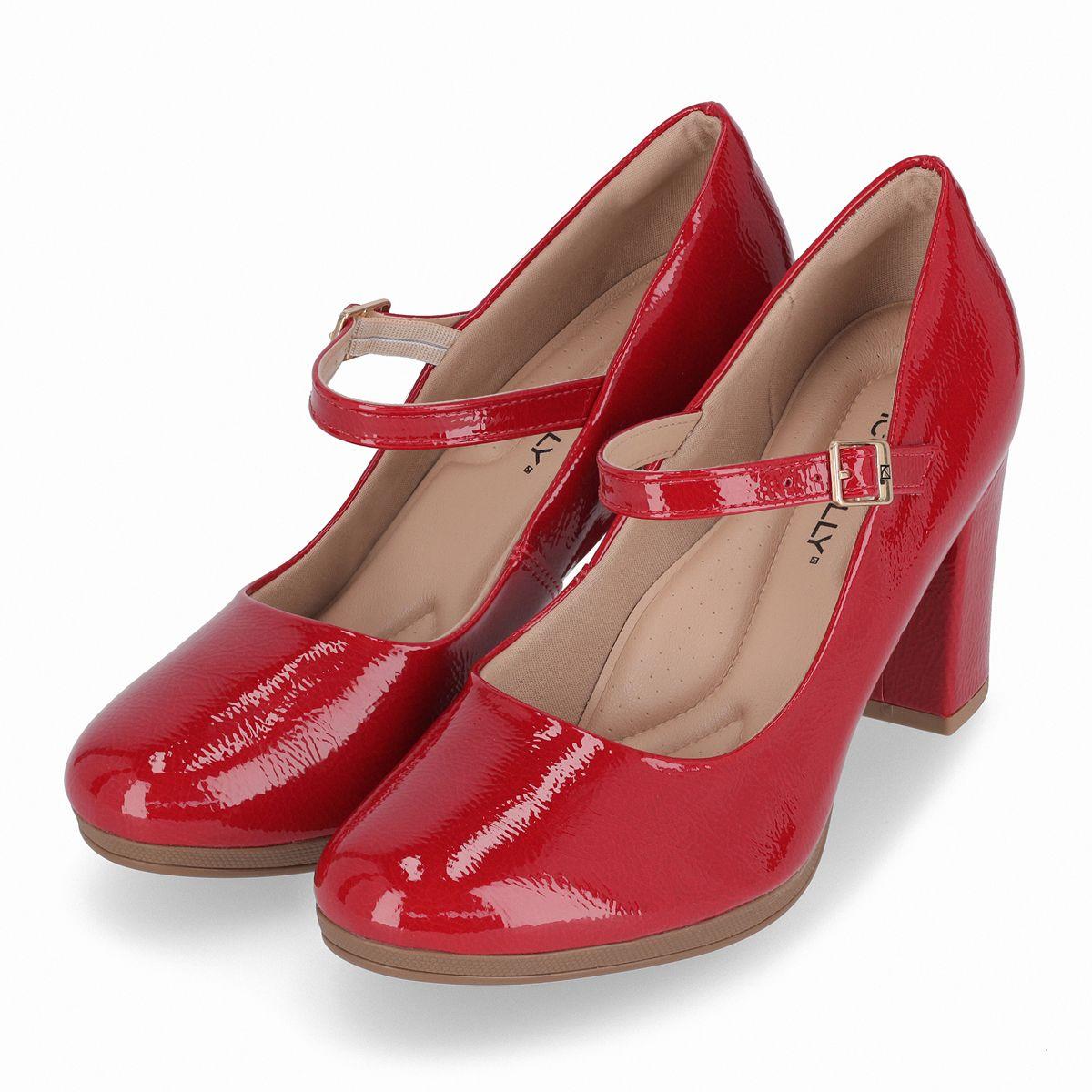 Zapato Mary Jane Mujer Rojo/Charol Deise Piccadilly-2
