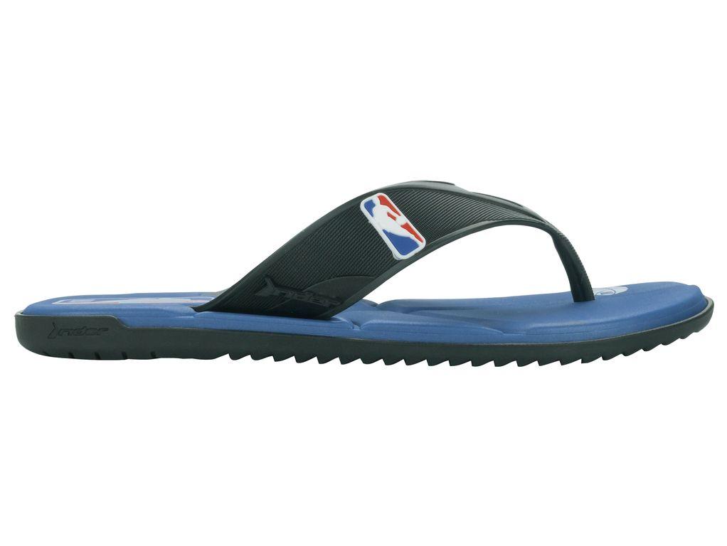 Sandalia Hombre Negro/Azul Shot NBA Rider-2