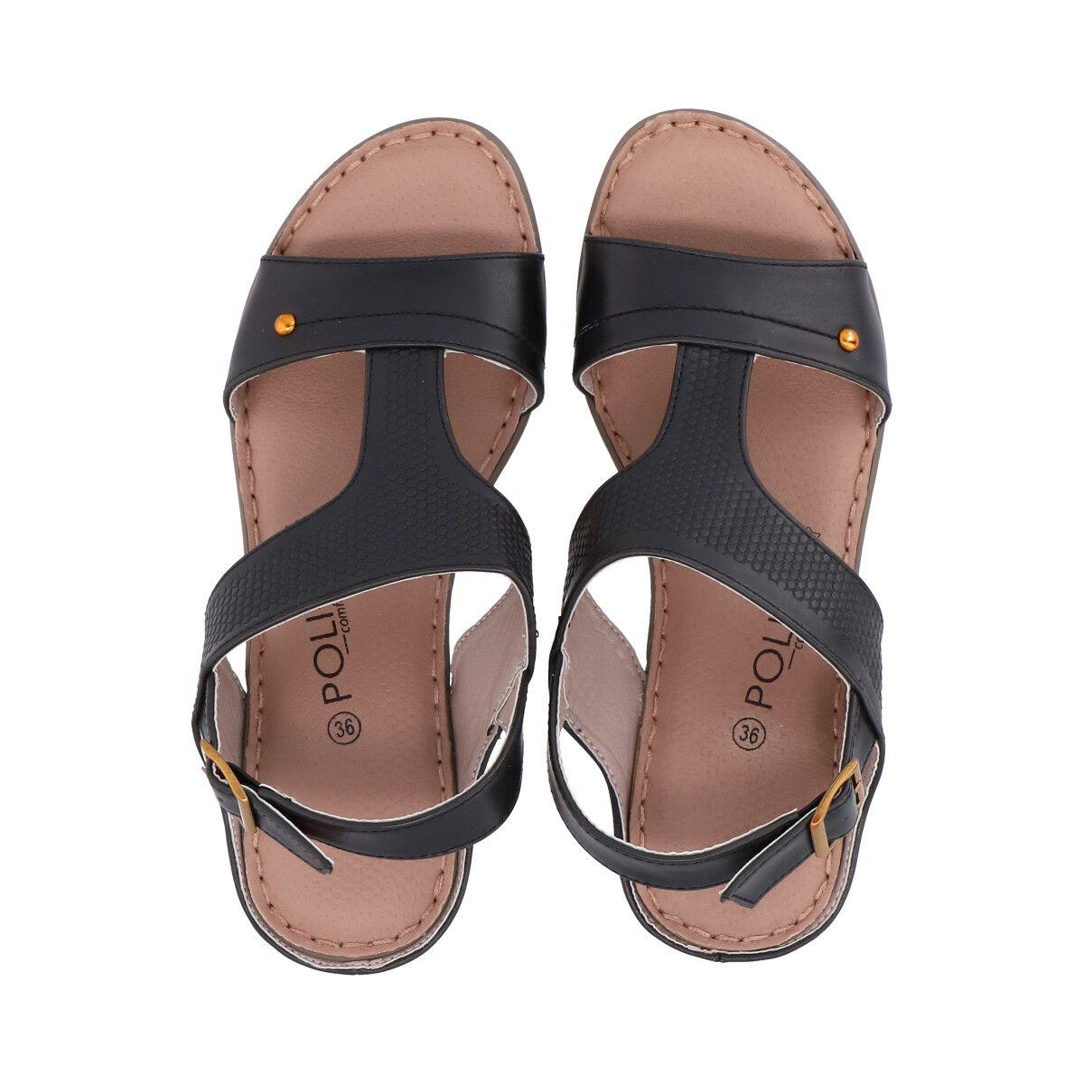 Sandalia Lea Negro Police-2