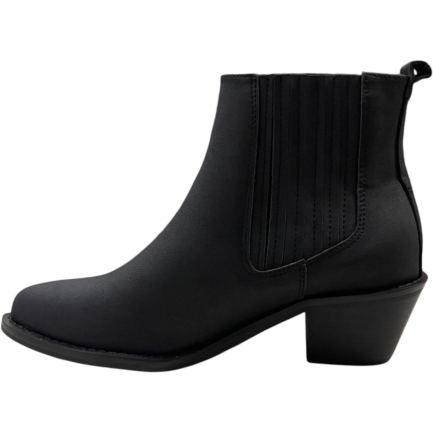 Botin Mujer Negro Moscu Detogni-2
