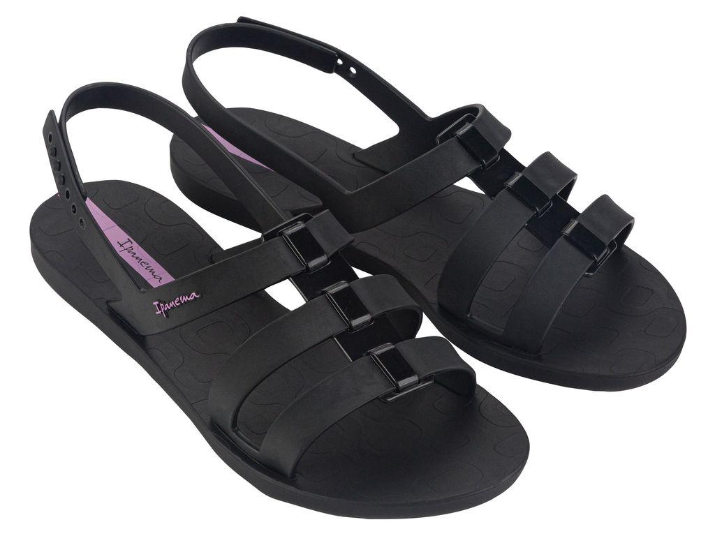 Sandalia Mujer Negro GO Style Ipanema-1