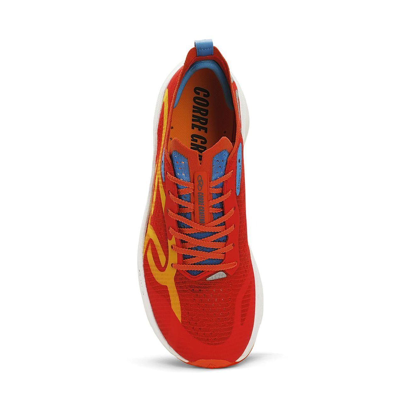 Zapatilla Running Hombre Corre Grafeno 3 Rojo/Amarillo-2