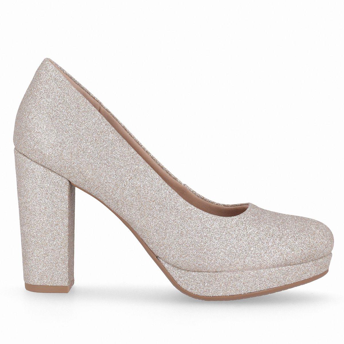Zapato Mujer Champagne/Glitter Evelin Piccadilly-0