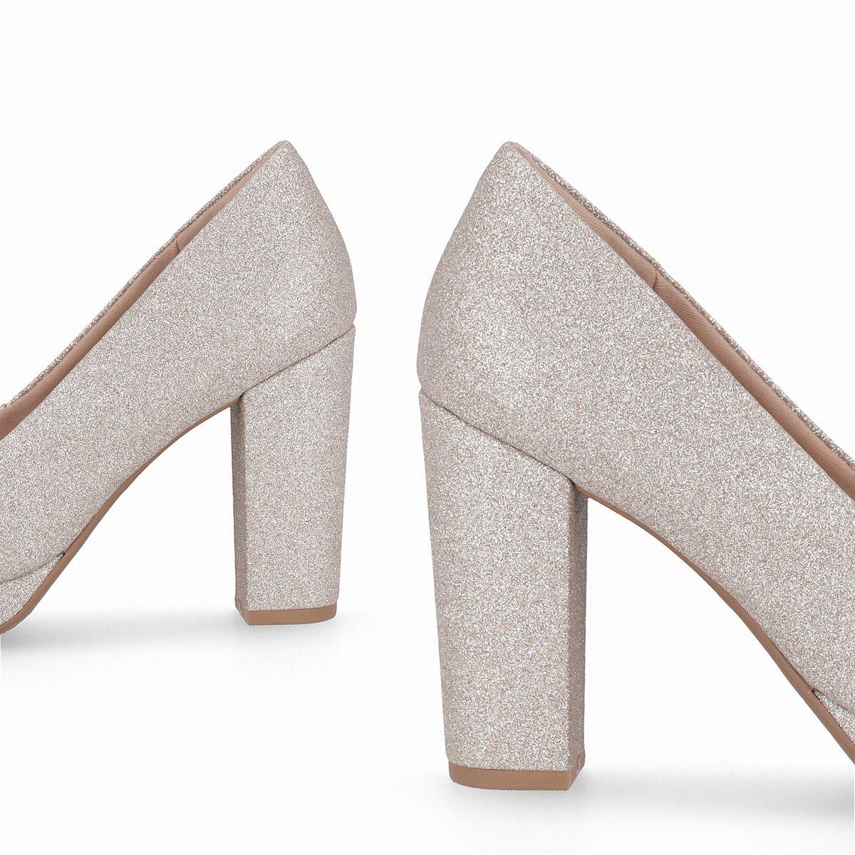 Zapato Mujer Champagne/Glitter Evelin Piccadilly-3