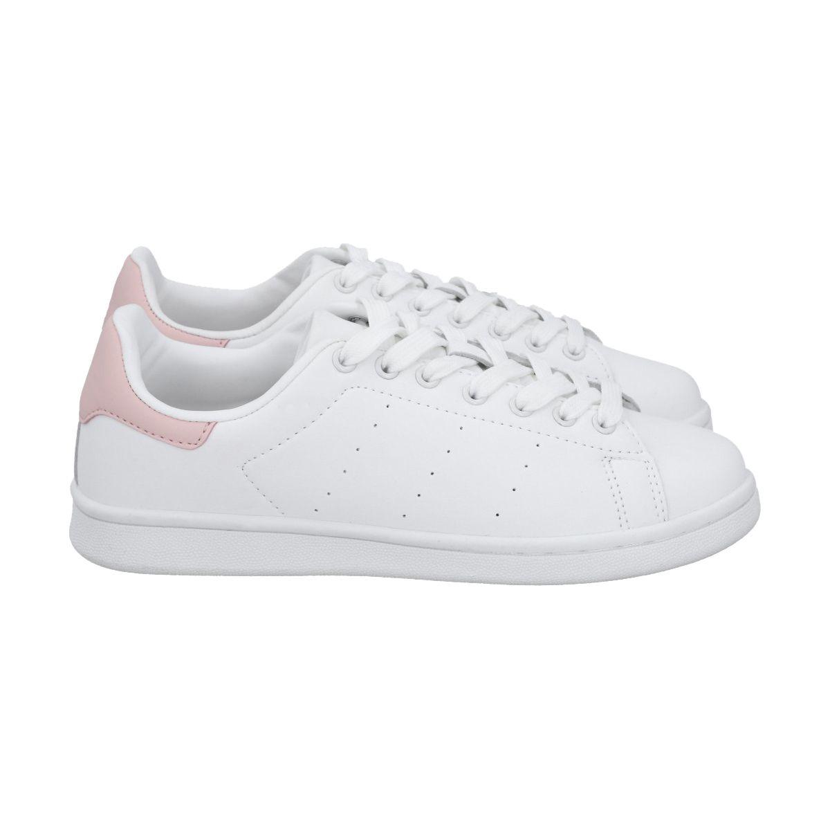 Zapatilla Mujer Blanco/Rosa Joy Police-2