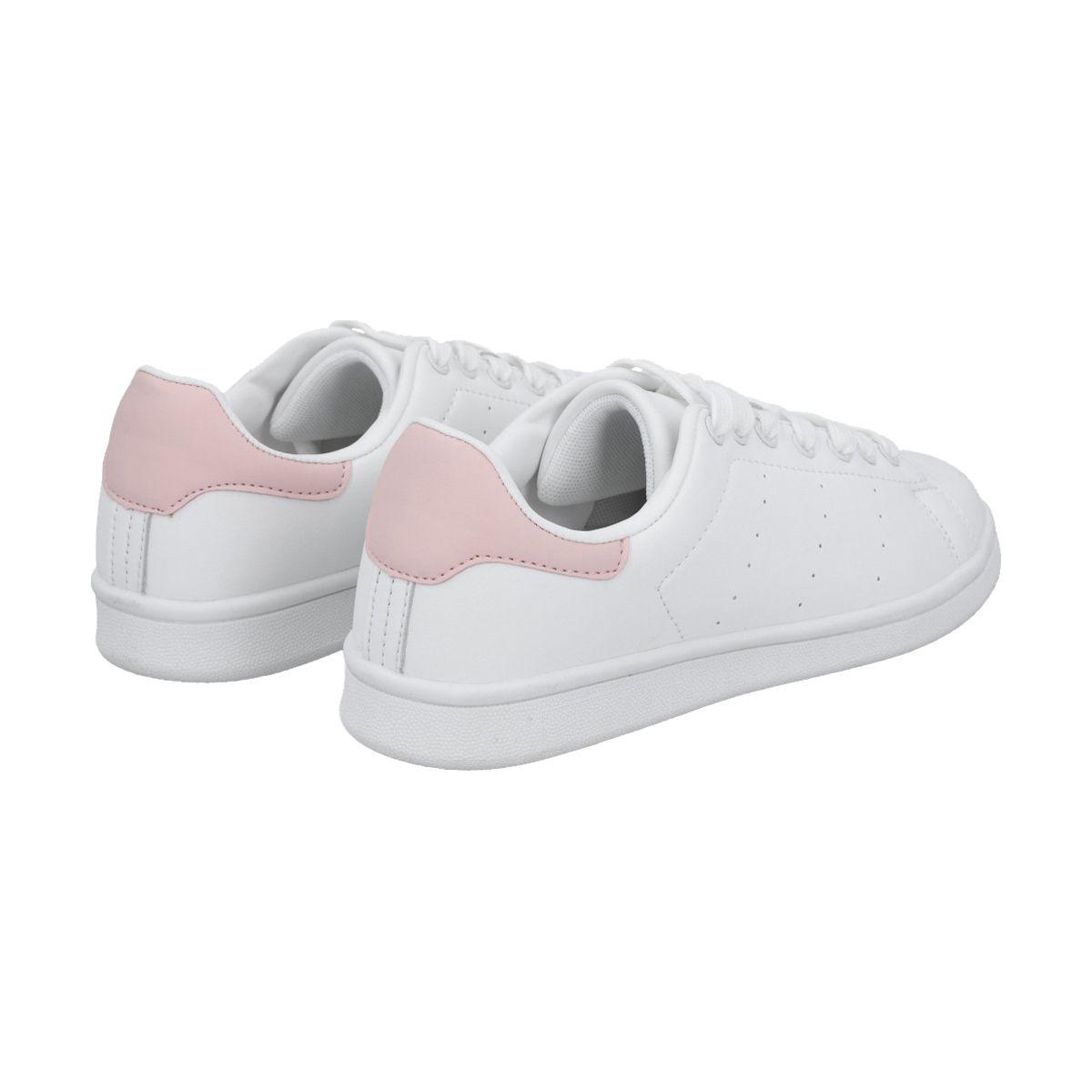 Zapatilla Mujer Blanco/Rosa Joy Police-3