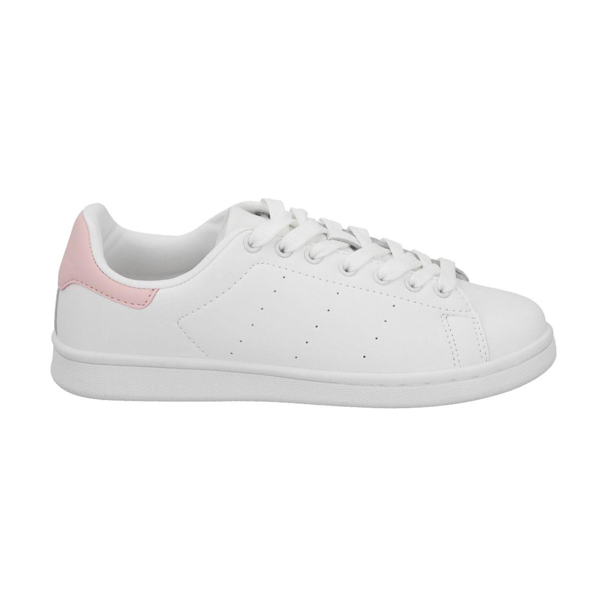 Zapatilla Mujer Blanco/Rosa Joy Police-0