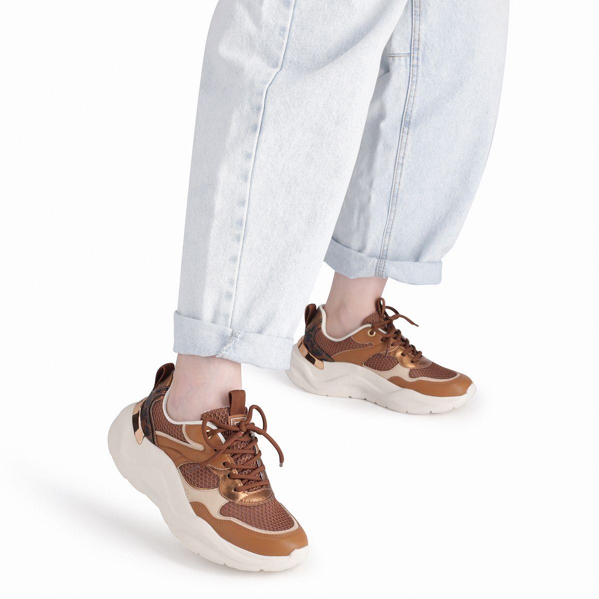 Zapatilla Mujer Animal Print/Marrón Fascitis Piccadilly-2