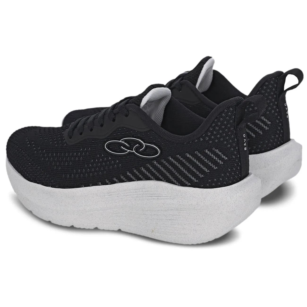 Zapatilla Adolescente Rayo Negro/Blanco-3