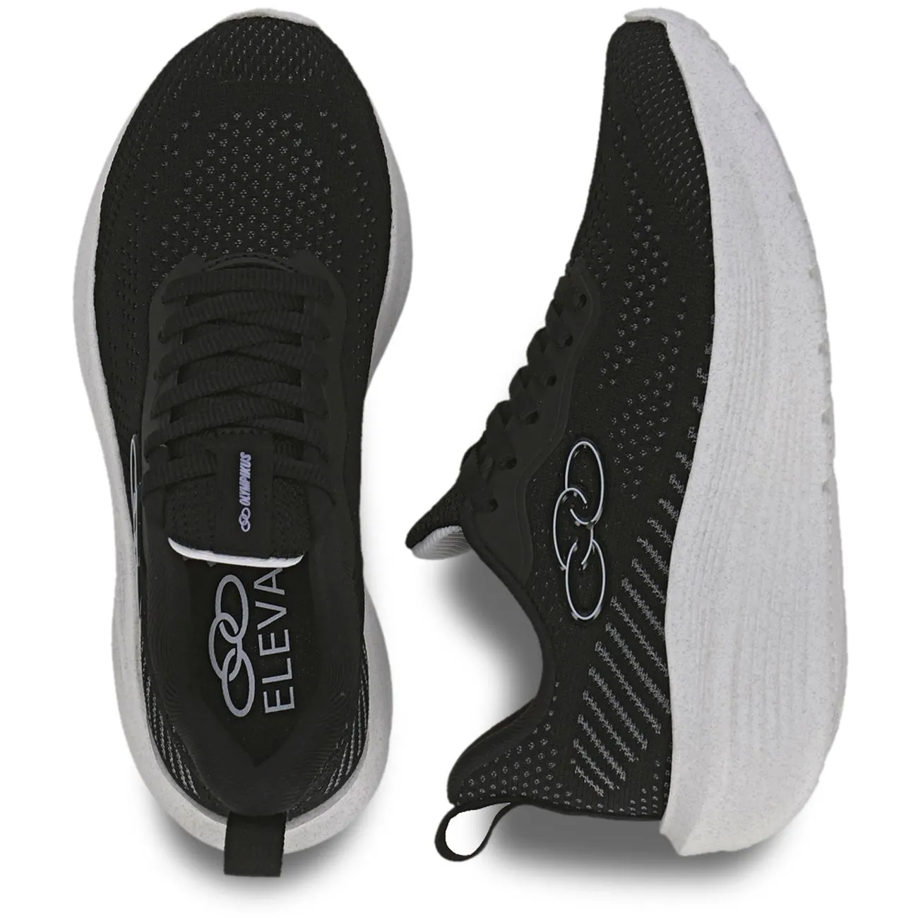 Zapatilla Adolescente Rayo Negro/Blanco-2