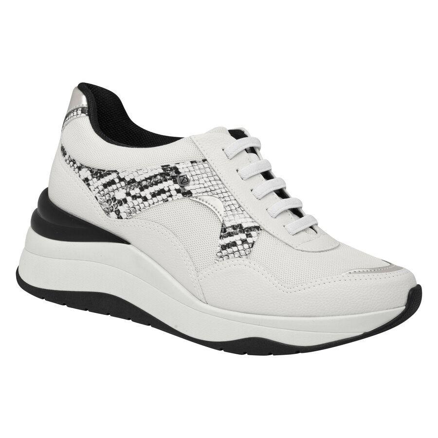 Zapatilla Mujer Blanco Reptil Piccadilly-0