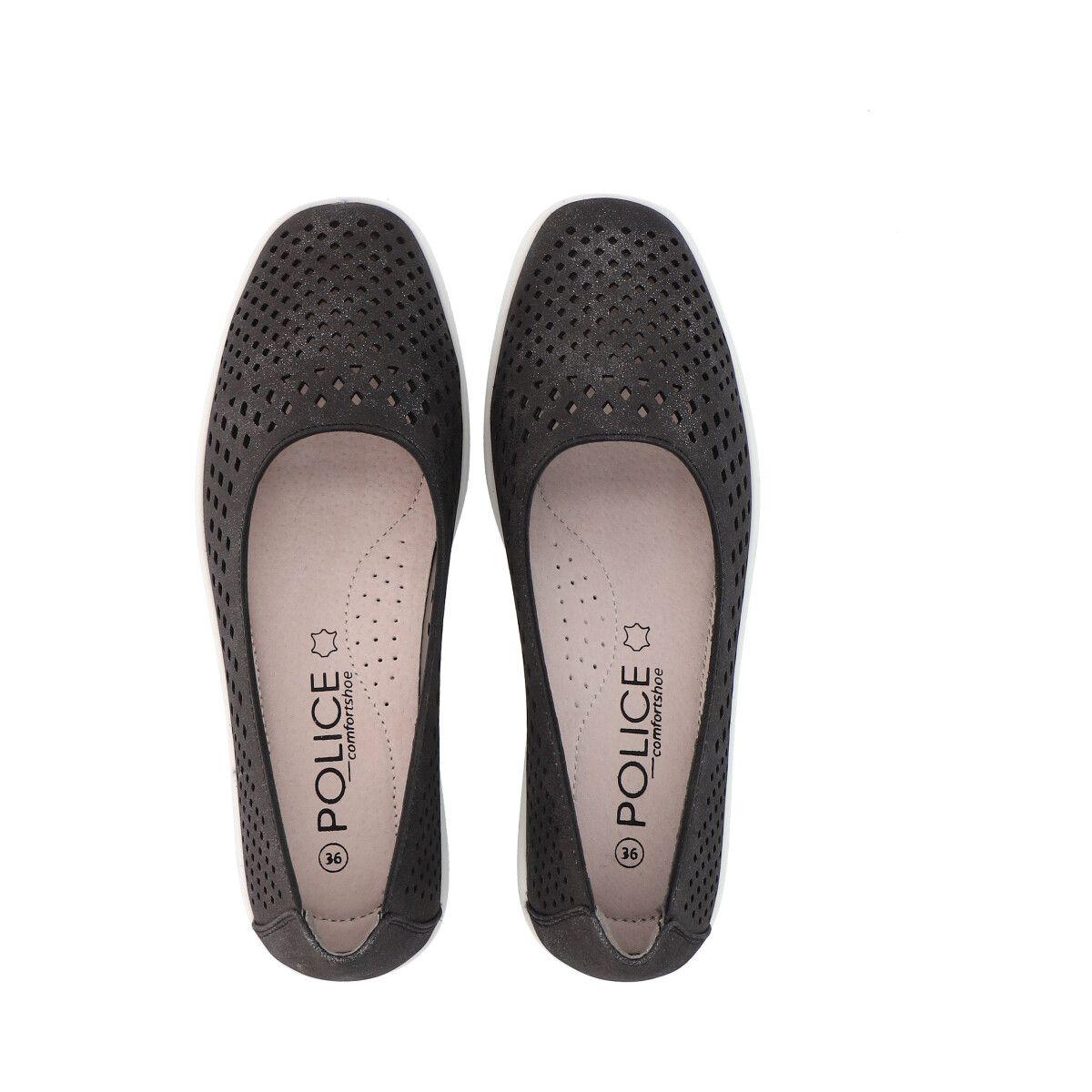 Zapato Mujer Negro Confort Police-1