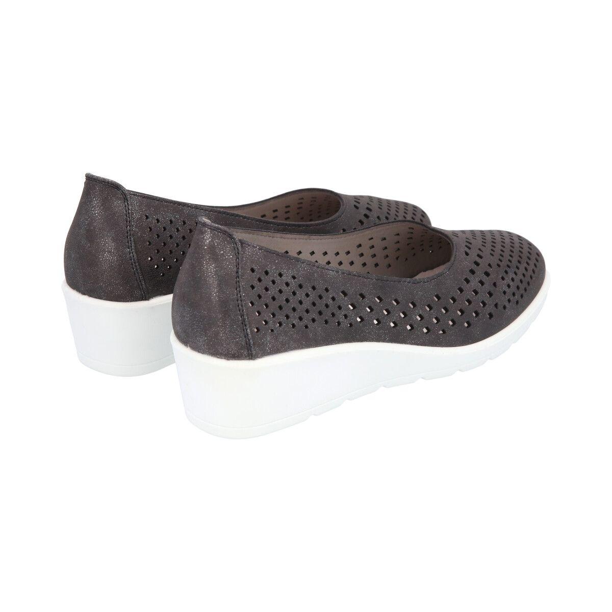 Zapato Mujer Negro Confort Police-4